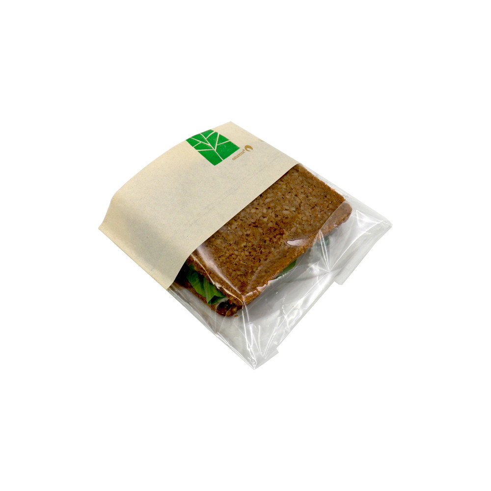Snack Bag/Sandwichbeutel PAP/PLA 14+6x23 cm a 500 St.