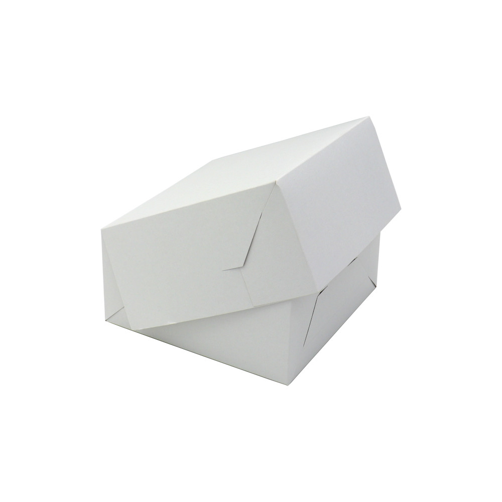 Tortenkarton aus Pappe weiß 18x18x9 cm a 50 St.