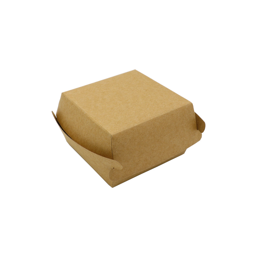 Hamburger-Box PAP/PE S braun ca. 10x10x6,5 cm a 500 St.